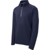 Custom Sport-Tek Sport-Wick Textured 1/4-Zip Pullover. True Navy Blue