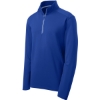 Custom Sport-Tek Sport-Wick Textured 1/4-Zip Pullover. True Royal Blue