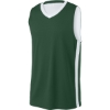 Custom Sport-Tek Rival Basketball Rev Jersey Forest Green/White