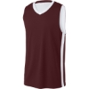 Custom Sport-Tek Rival Basketball Rev Jersey Maroon Red/White