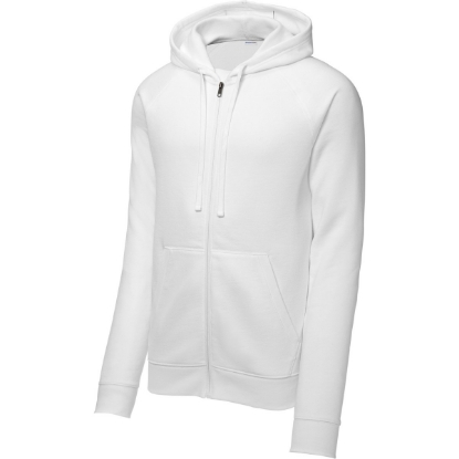 Custom Sport-Tek Drive Fleece Hooded Full-Zip White