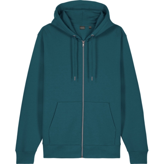 Custom Stanley/Stella Unisex Cultivator 2.0 Full-Zip Hooded Sweatshirt Stargazer Blue