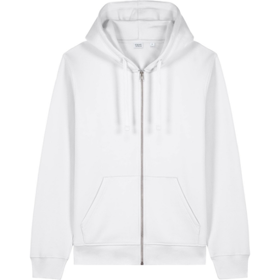 Custom Stanley/Stella Unisex Mixer Full-Zip Hooded Sweatshirt White