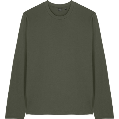 Custom Stanley/Stella Unisex Creator 2.0 Long Sleeve Tee Khaki Green