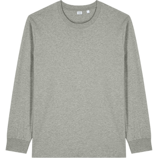 Custom Stanley/Stella Unisex Freestyler Heavyweight Long Sleeve Tee HthrGrey