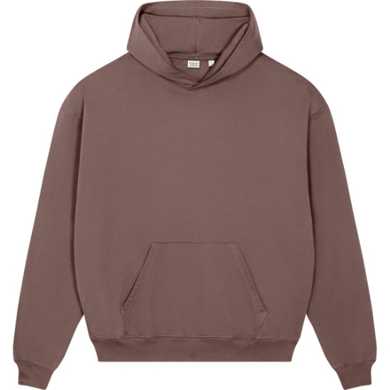 Custom Stanley/Stella Unisex Cooper Dry Hooded Sweatshirt Kaffa Coffee Brown