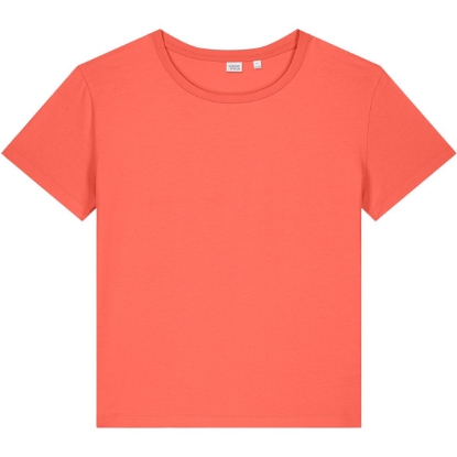 Custom Stanley/Stella Womens Stella Serena Scoop Neck Tee Fiesta Orange