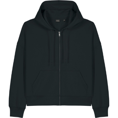 Custom Stanley/Stella Womens Stella Ida Full-Zip Hooded Sweatshirt Black