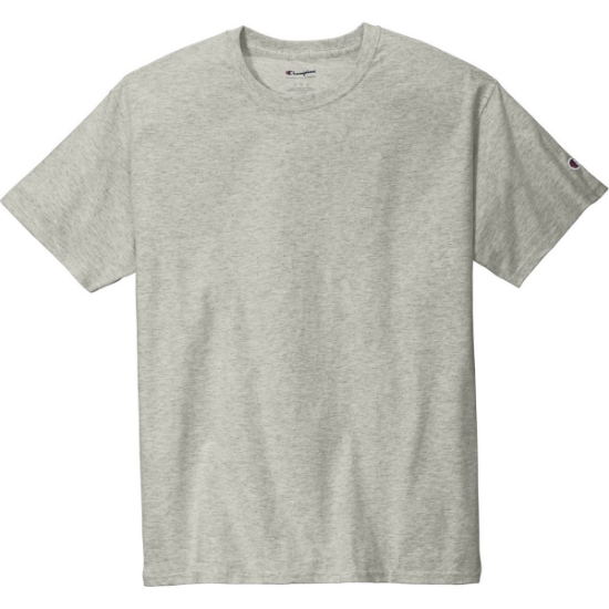 Custom Champion Heritage 6-Oz. Jersey Tee OxfordGrey