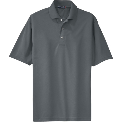 Custom Sport-Tek Tall Dri-Mesh Polo. Steel Gray