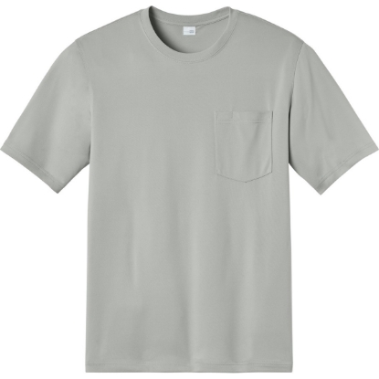Custom CornerStone Tall Workwear Pro Short Sleeve Pocket Tee LightGrey