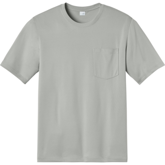 Custom CornerStone Tall Workwear Pro Short Sleeve Pocket Tee LightGrey