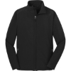 Custom Port Authority Tall Core Soft Shell Jacket. Black