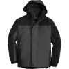 Custom Port Authority Tall Nootka Jacket. Graphite Gray/Black