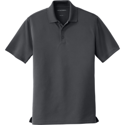 Custom Port Authority Tall Dry Zone UV Micro-Mesh Polo Graphite Gray