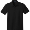 Custom Port Authority Tall Stain-Release Polo. Black