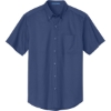 Custom Port Authority Tall Short Sleeve Easy Care Shirt. Medit Blue