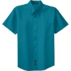 Custom Port Authority Tall Short Sleeve Easy Care Shirt. Teal Green
