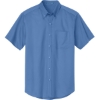 Custom Port Authority Tall Short Sleeve Easy Care Shirt. Ultramarine Blue
