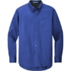 Custom Port Authority Tall Long Sleeve Easy Care Shirt. Royal Blue/Classic Navy Blue