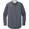 Custom Port Authority Tall Long Sleeve Easy Care Shirt. Stl Grey/Lt St