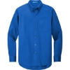 Custom Port Authority Tall Long Sleeve Easy Care Shirt. Strong Blue