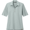 Custom TravisMathew Womens Sunsetters Polo Balsam Green Heather