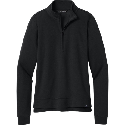 Custom TravisMathew Womens Coveside 1/2-Zip Black