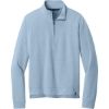 Custom TravisMathew Womens Coveside 1/2-Zip Light Blue Heather
