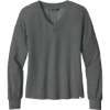 Custom TravisMathew Womens Long Weekend V-Neck DkGyHthr