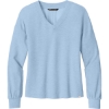 Custom TravisMathew Womens Long Weekend V-Neck KentBluHtr
