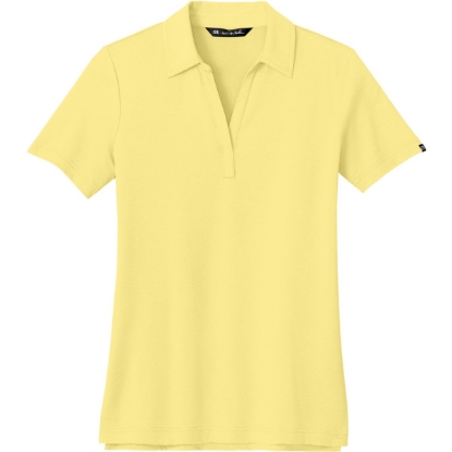 Custom TravisMathew Womens Glenview Solid Polo Pale Yellow