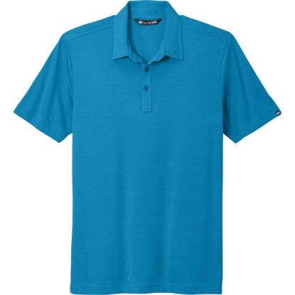Custom TravisMathew Oceanside Solid Polo. Classic Blue