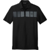 Custom TravisMathew Cabana Chest Stripe Polo. Black
