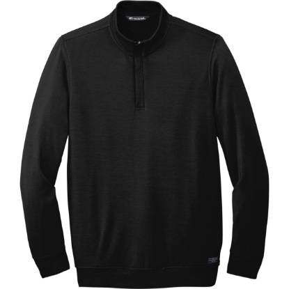 Custom TravisMathew Newport 1/4-Zip Fleece. Black