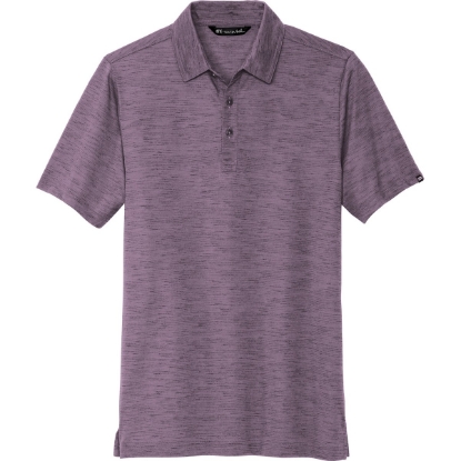 Custom TravisMathew Auckland Slub Polo Purple Sage