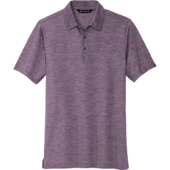 Custom TravisMathew Auckland Slub Polo Purple Sage