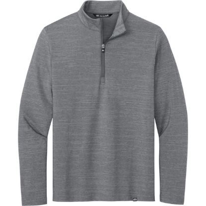 Custom TravisMathew Crestview 1/4-Zip GreyHthr