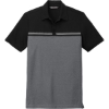 Custom TravisMathew Sunset Blocked Polo Black/Dark Gray Heather
