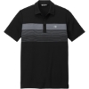 Custom TravisMathew Coastal Chest Stripe Polo Black