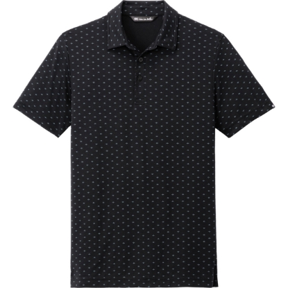 Custom TravisMathew Oceanside Geo Polo Black/Aegean Blue