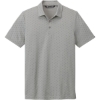 Custom TravisMathew Oceanside Geo Polo Quiet Shade Gray Heather/Dark Gray