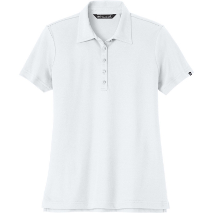 Custom TravisMathew Womens Oceanside Solid Polo White