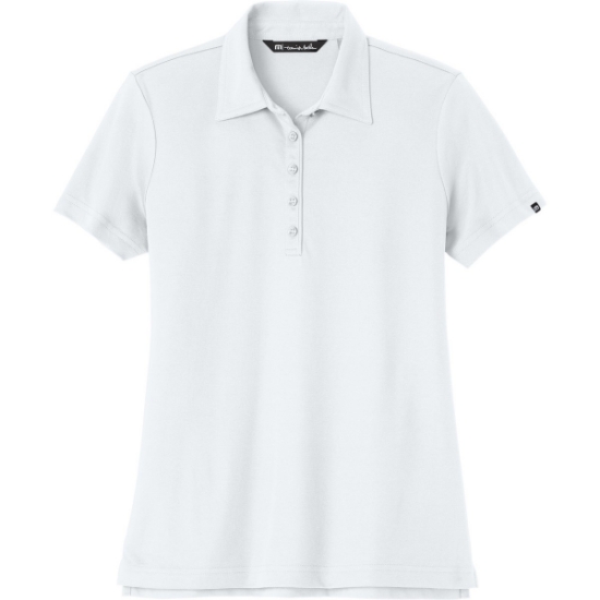 Custom TravisMathew Womens Oceanside Solid Polo White