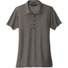 Custom TravisMathew Womens Oceanside Heather Polo Black Heather