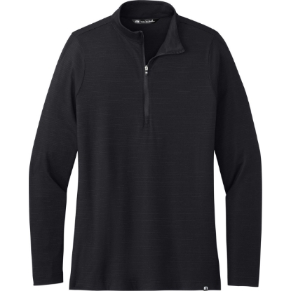 Custom TravisMathew Womens Crestview 1/4-Zip Black