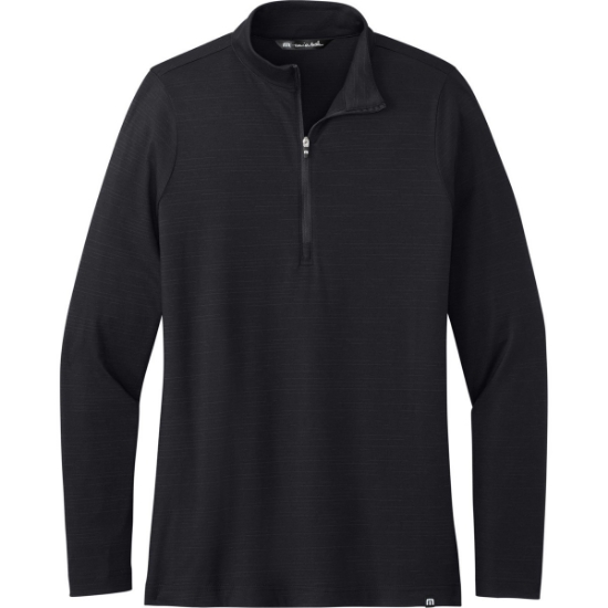 Custom TravisMathew Womens Crestview 1/4-Zip Black