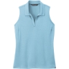 Custom TravisMathew Womens Coto Performance Sleeveless Polo Brilliant Blue Heather