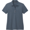 Custom TravisMathew Womens Coto Performance Polo Vintage Indigo Blue/Black