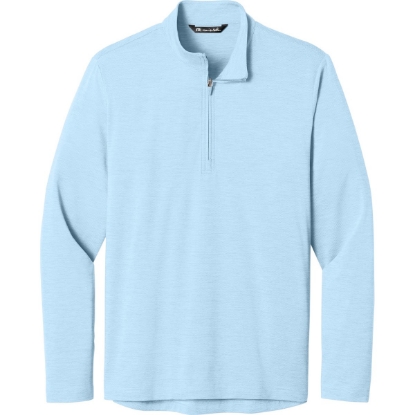 Custom TravisMathew Onward 1/4-Zip Airy Blue Heather